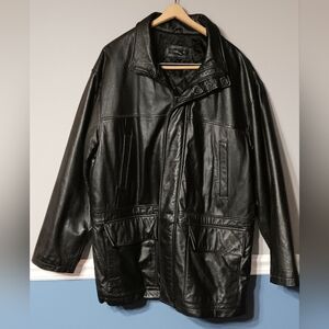 Vintage Colebrook Black Leather Jacket Size L